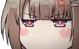 😡 9f666a5f Anime, Boos, Meisje, Schattig, Animatie, Meme telegram sticker