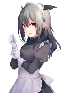 🧤 f84aae6f Anime, Maid, Meisje, Schattig, Manga telegram sticker