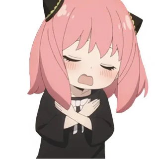 😳 06893c9f Anya Forger Spy x Family Anya Forger, Spy x Family, Anime, Schattig, Meisje, Cartoon telegram sticker