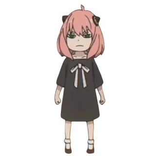 😕 55222f35 Anya Forger Spy x Family Anime, Spy x Family, Anya Forger, Cartoon, Personage, Schattig telegram sticker
