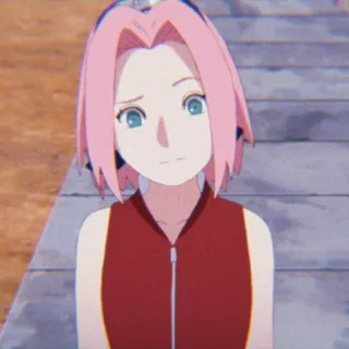 🤷‍♂️ 83b5420e Sakura Naruto anime, sakura, naruto, character, pink hair, cartoon telegram sticker