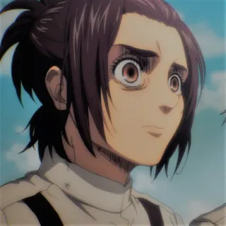 😨 a248993f Gabi Braun Attack on Titan Gabi Braun, Attack on Titan, anime, manga, character, portrait telegram sticker