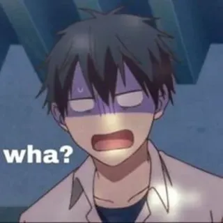 💁‍♀️ 68c0e798 wha? Anime, Surpris, Question, Choqué, Expression, Confus whatsapp sticker