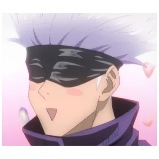 😍 414bbe29 Gojo Satoru Jujutsu Kaisen anime, gojo, jujutsu kaisen, satoru, postać, słodkie, fanart telegram sticker