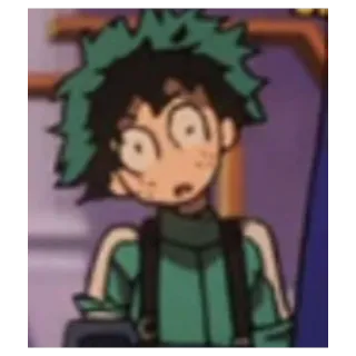 🤨 6bccbc86 Izuku Midoriya My Hero Academia Anime, Manga, My Hero Academia, Izuku Midoriya, Deku telegram sticker