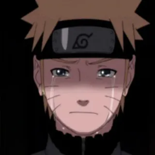 😭 30355ed6 Naruto animé, manga, pleurs, triste, ninja telegram sticker
