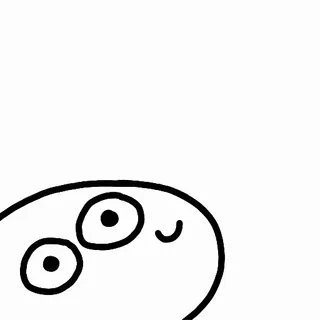 🙃 9a5222d1 Krabbel, Cartoon, Minimalistisch, Abstract, Blob whatsapp sticker