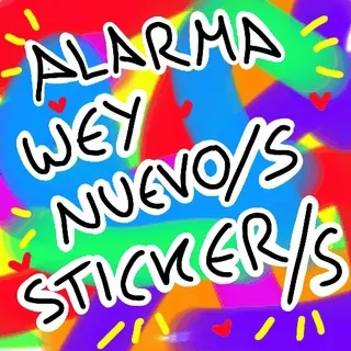 ❗️ b02ef04e ALARMA
WEY
NUEVO/S
STICKER/S sticker, alarm, spaans, kleurrijk whatsapp sticker