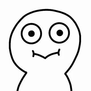 🙃 d9a28ce1 Cartoon, Personage, Abstract, Simpel, Minimalistisch, Omtrek whatsapp sticker