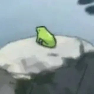 🧈 f85cc123 rã, animal, verde, desenho animado, natureza telegram sticker