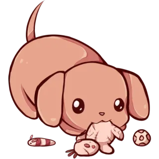 🐶 75508cb5 собака, щенок, милый, каваий, животное, мультик telegram sticker