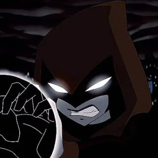 😶 0773c3d5 Raven Teen Titans Raven, Teen Titans, superhéroe, dibujos animados, magia, oscuro telegram sticker