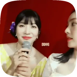 ✈️ 8b7d5a12 마이크 korean, microphone, woman, smile, people whatsapp sticker