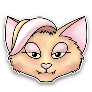 🐱 8ce180b3 gatto, animale, adesivo, cartone animato, carino, illustrazione, felino telegram sticker