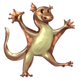 👋 f1fc392f drago, cartone animato, amichevole, ali, rettile, fantasy, mostro, carino telegram sticker