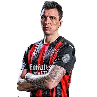 😏 3a52f855 calcio, calcio, atleta, AC Milan, sport, giocatore telegram sticker