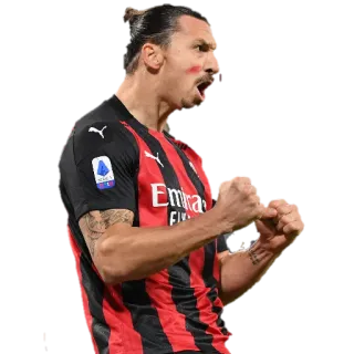 ✊ 68625931 Zlatan Ibrahimović calcio, football americano, atleta, sport, AC Milan, Zlatan Ibrahimović telegram sticker