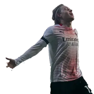 🤗 fc709d8a calciatore, sport, atleta, festeggiamento, gol, calcio telegram sticker