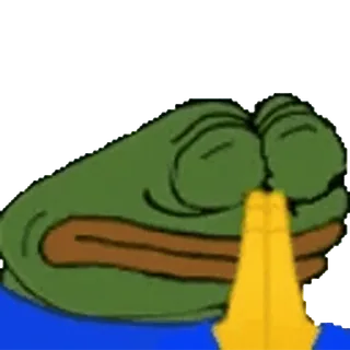 🤲 0e4fecae Pepe the Frog pepe, katak, meme internet, meme, katak sedih whatsapp sticker