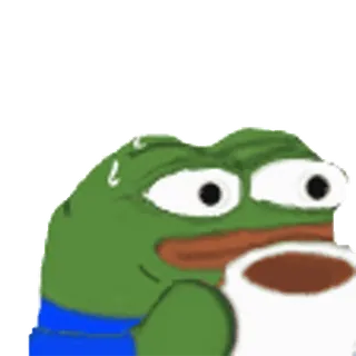 ☕️ 6fd72688 Pepe the Frog pepe, katak, meme, gugup, berkeringat, minum whatsapp sticker
