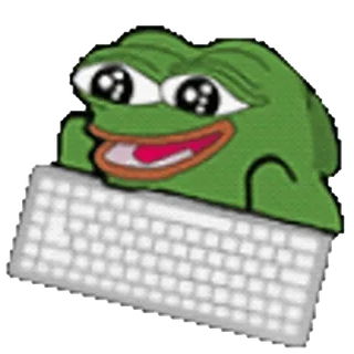 😃 aa449219 Pepe the Frog Meme, Meme internet, Pepe si Katak, Katak, Papan ketik, Mengetik whatsapp sticker