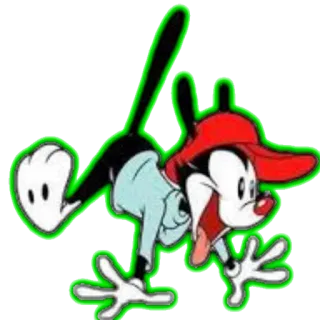😍 188295fd Wakko Warner Animaniacs cartoon, character, Wakko Warner, Animaniacs whatsapp sticker