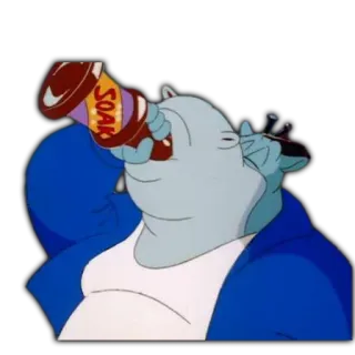 🍺 9cf03978 SOAK drinking, cartoon, beverage, funny whatsapp sticker