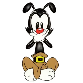 🙊 db01c4e9 Wakko Warner Animaniacs cartoon, character, tv show, Warner Brothers, humor, funny whatsapp sticker