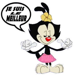 🏆 983d1f2c JE SUIS LE MEILLEUR 卡通, 法语, 动画, 积极, 最佳, 幽默 telegram sticker