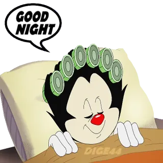 🛌 d653d85b GOOD NIGHT ราตรีสวัสดิ์, นอนหลับ, การ์ตูน, หมอน telegram sticker