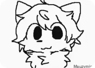 ☺ 55ec1389 Kartun, Furry, Kucing, Binatang telegram sticker