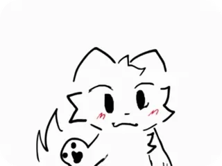 🥴 835ab48e kucing, lucu, binatang, putih, kartun, ilustrasi telegram sticker
