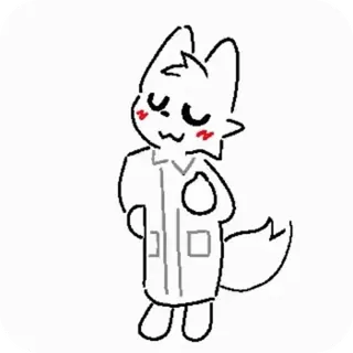 💃 8fc3353a Kartun, Furry, Lucu, Putih, Binatang, Karakter telegram sticker