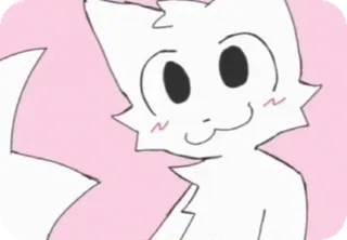 🌟 99e3101d kucing, anime, imut, merah muda, kawaii telegram sticker