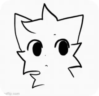😮‍💨 9f1afb61 Kartun, Furry, Binatang, Kepala, Gambar, Garis luar telegram sticker