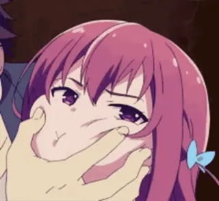 🌟 58e2c6b9 Anime, Mädchen, Gesicht fassen whatsapp sticker