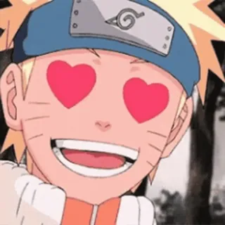 😍 8837ff71 Naruto Anime, Mangá, Ninja, Corações, Amor, Desenho animado whatsapp sticker