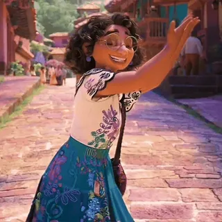 😌 aca9f406 Mirabel Madrigal Encanto Mirabel, Madrigal, Encanto, Disney, karakter, kartun whatsapp sticker