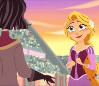 🥰 c7e0df66 Rapunzel Tangled Rapunzel, Disney, kartun, animasi, putri whatsapp sticker