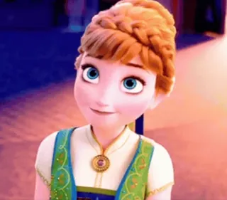 ☺️ fdf92282 Anna Frozen Kartun, Film, Disney, Putri, Animasi whatsapp sticker