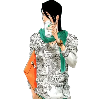 🍹 3499e756 Anime, Kopi, Syal, Pria, Bergaya telegram sticker