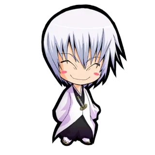 😈 6bcb5f42 Hitsugaya Toshiro Bleach Anime, Manga, Chibi, Pedang, Dewa kematian telegram sticker