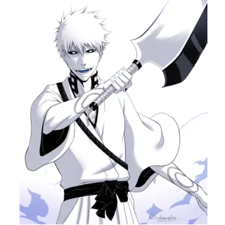 😈 deef75e1 Ichigo Kurosaki Bleach Anime, Manga, Pedang, Hollow, Ichigo telegram sticker