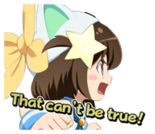 😾 c2215159 That can't be true! Anime, Cartone animato, Esclamazione, Scioccato, Sorpreso, Dubbio, Personaggio telegram sticker