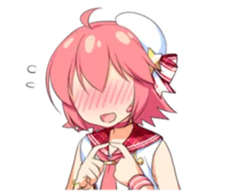 😅 ec86ef83 Anime, Carino, Arrossire, Marinaio, Kawaii, Chibi telegram sticker