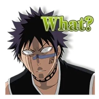 ❔ 55c7366f What? anime, expression, question, shock, disbelief, confusion whatsapp sticker