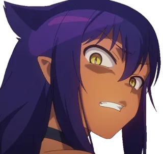 😤 4a636b7c anime, cartoon, girl, angry, expression, character telegram sticker