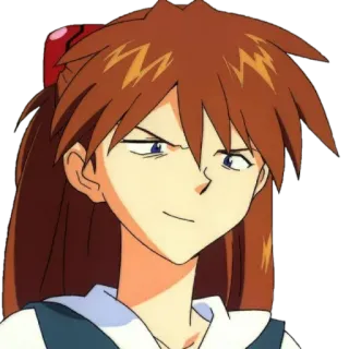 😈 b7f17d6a Asuka Langley Soryu Neon Genesis Evangelion anime, character, Asuka, Evangelion telegram sticker