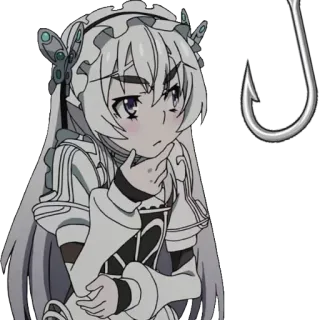 🤒 65ace6bf Anime, Manga, Ragazza, Personaggio, Amo da pesca whatsapp sticker