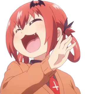 😂 e5677de4 Satania Gabriel Dropout Anime, Manga, Satania, Gabriel Dropout, Carino, Felice whatsapp sticker